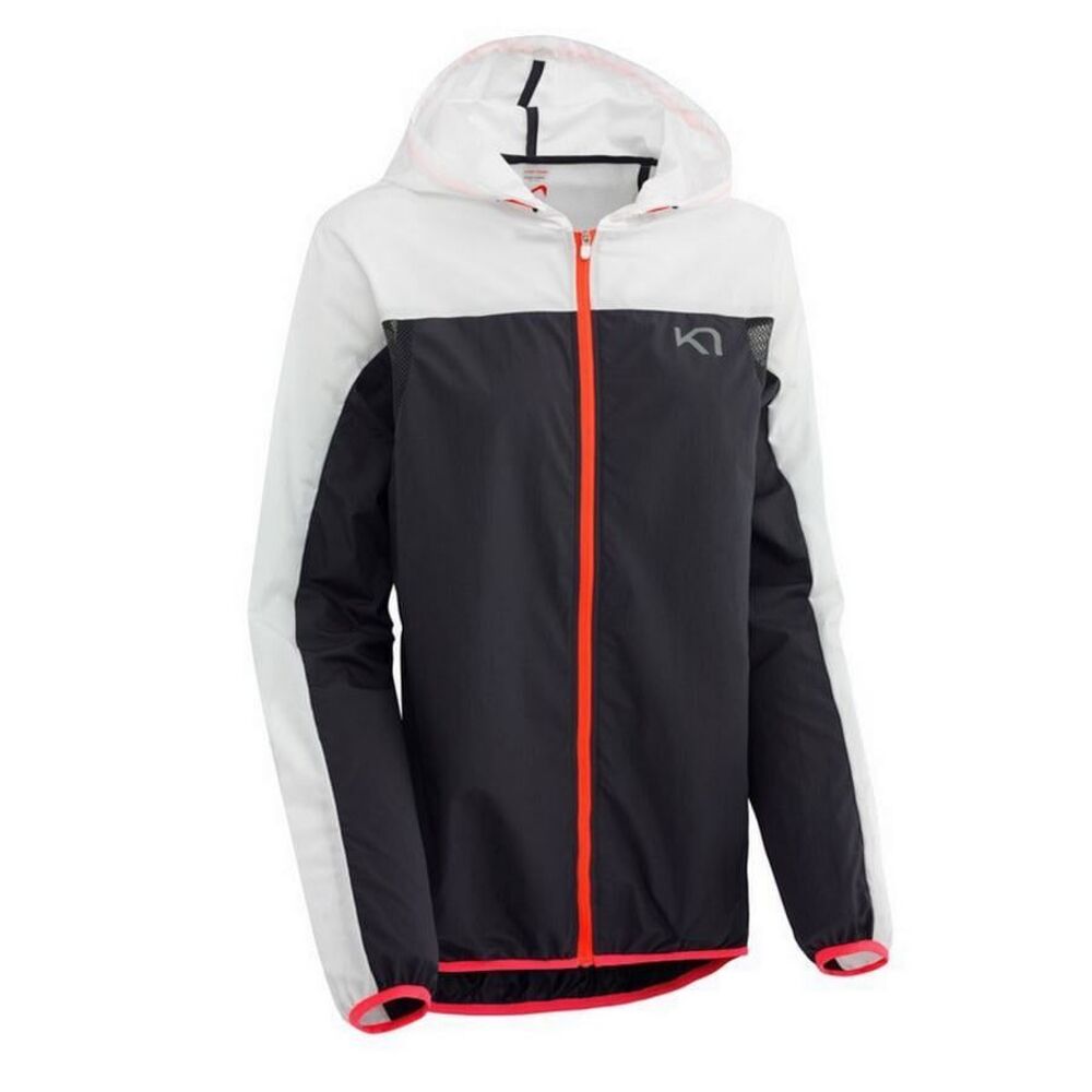 KARI TRAA RUNNING JACKET MARTE JACKET WHITE/BLACK FOR WOMEN size large